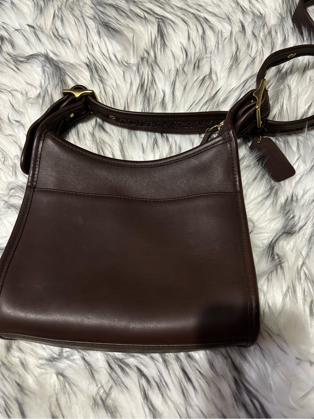 Coach Dark Brown Leather Crossbody Bag